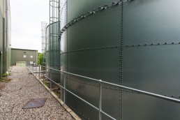photographing storage tanks