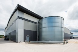 photographing storage tanks
