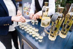 corporate brand giveaways - St Germain alcohol sampling